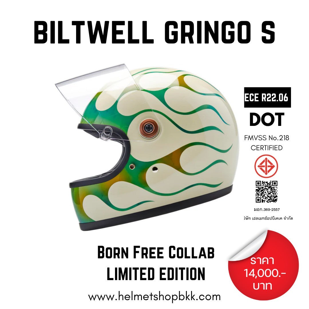 หมวกกันน็อค BILTWELL GRINGO S BORN FREE BILTWELL COLLAB