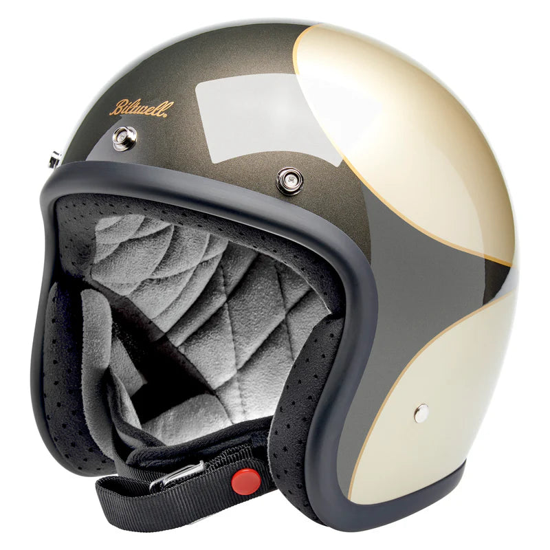 หมวกกันน็อค BILTWELL BONANZA METALLIC CHARCOAL CHAMPAGNE SCALLOP