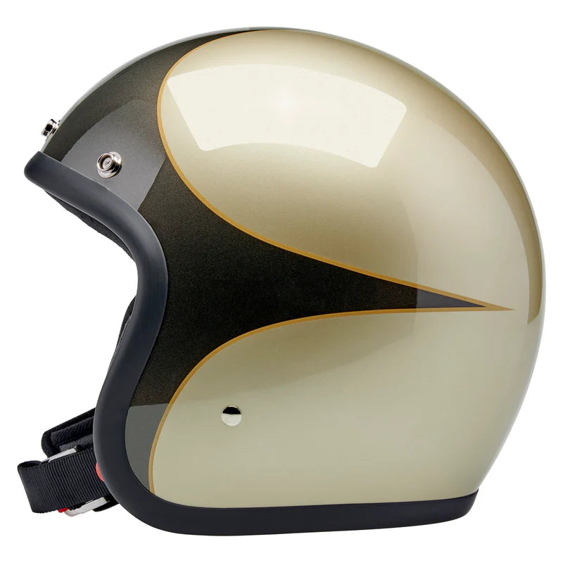 หมวกกันน็อค BILTWELL BONANZA METALLIC CHARCOAL CHAMPAGNE SCALLOP