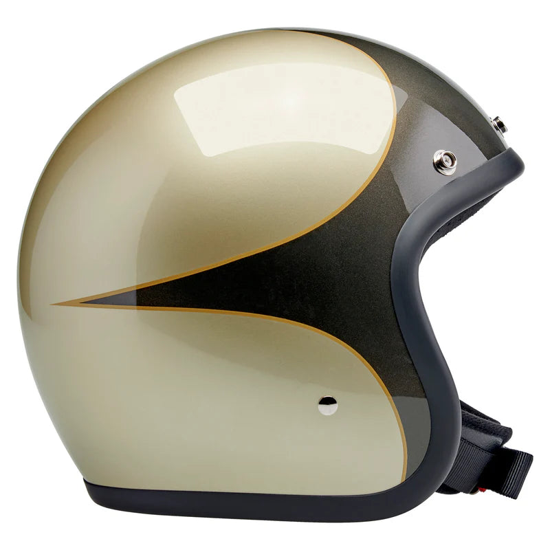 หมวกกันน็อค BILTWELL BONANZA METALLIC CHARCOAL CHAMPAGNE SCALLOP