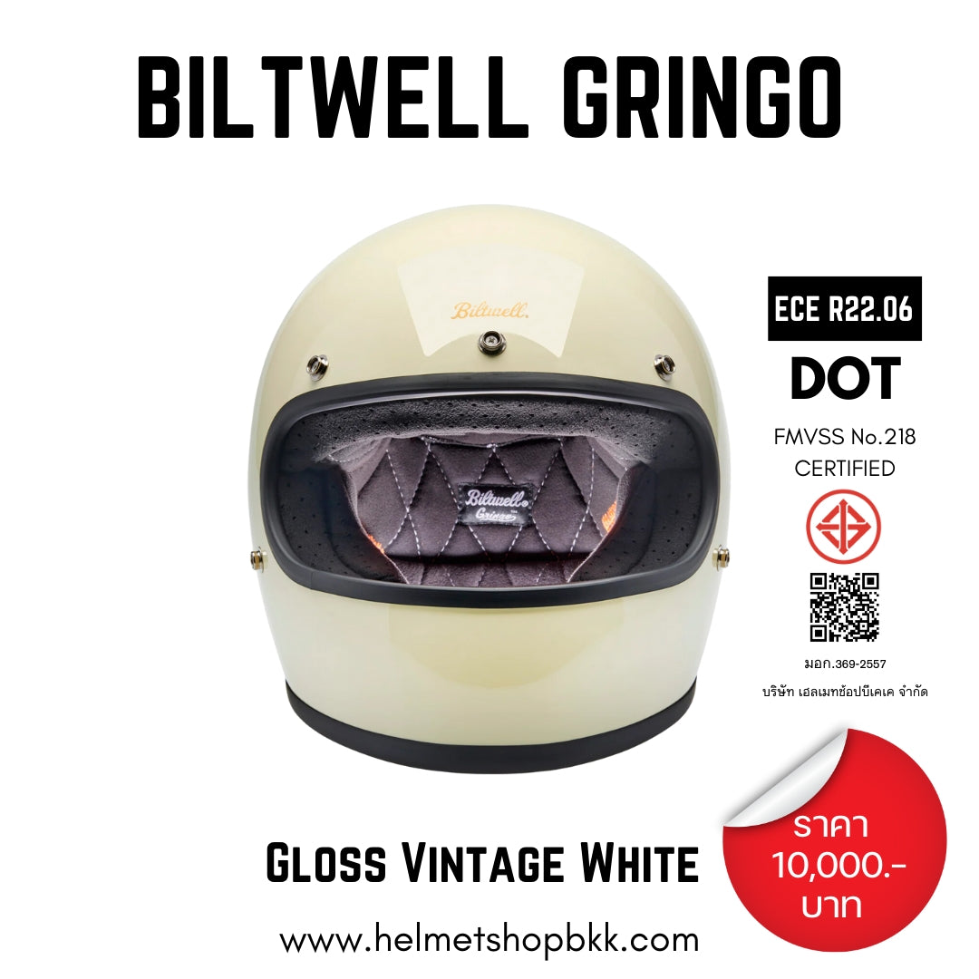 BILTWELL GRINGO GLOSS VINTAGE WHITE